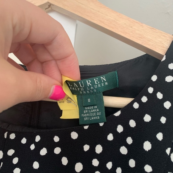 Lauren Ralph Lauren Dress! Sz8 ⚫️⚪️ - Picture 4 of 8